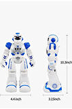 Oyuncak Uzaktan Kumandalı ve El Sensörlü Şarjlı Led Işık Moonwalk Akıllı Robot 19 Fonskiyonlu