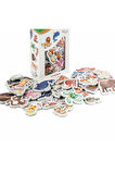Oyuncak Manyetik Mıknatıslı 30 Parça Hayvanlar ve 26 Parça Sebze Meyveler Eğitici Set Magnet set