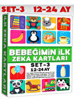 Bebeğimin Ilk Zeka Kartları Set-3 / 12-24 Ay Eğitici Kartlar Bebekler İçin Eğitici Oyuncak