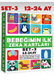Bebeğimin Ilk Zeka Kartları Set-3 / 12-24 Ay Eğitici Kartlar Bebekler İçin Eğitici Oyuncak