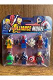 Avengers 6'lı Figür ve Aksesuarları Oyun Seti IRONMAN SPİDERMAN HULK THOR VE AKSESUARLARI