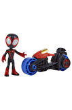 Spidey And His Amazing Friends Mıles Morales F7460 Oyuncak Spidey Figür Ve Motoru
