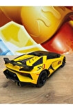 LAMBORGHİNİ AVENTADOR SVJ DİECAST MODEL ARABA SESLİ IŞIKLI KAPILARI AÇILIR LAMBORGİHİNİ SARI ARABA