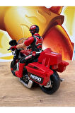 Kutulu Sesli Işıklı Oyuncak Motorsiklet Adamlı Yarış Motoru Plastik Kırılmaz