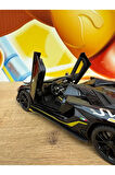 LAMBORGHİNİ AVENTADOR SVJ DİECAST MODEL ARABA SESLİ IŞIKLI KAPILARI AÇILIR LAMBORGİHİNİ SİYAH ARABA