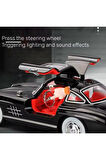 Mercedes-benz 300 Sl Siyah 1954 Model Klasik Araba 1/24 Ölçek Mercedes 300SL Siyah Sesli Işıklı