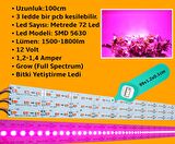 Bilgehan 12 Volt Bitki İçin Ledli Led Bar Alüminyum Çubuk 72 Ledli Grow