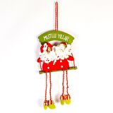 YILBAŞI KAPI SÜS MUTLU YILLAR 2'Lİ NOEL BABA