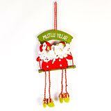 YILBAŞI KAPI SÜS MUTLU YILLAR 2'Lİ NOEL BABA