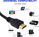 3 Metre HDMI Kablo 4k Yüksek Kalite Görüntü Full HD PVC Hdmi Kablosu