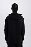 DeFactoFit Standart Fit Kapüşonlu Kapitoneli Sporcu Sweatshirt D0752AX24AUBK81