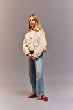 DeFacto Kız Çocuk Cropped Fit Pamuklu Uzun Kollu Gömlek D9147A825SPER233