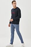 Erkek Indigo 360 Derece Her Yöne Esneyen Slim Fit Dar Kesim Pamuklu Rahat Pantolon