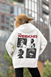 Tasarım The Weeknd Baskılı Unisex Oversize Rapper Şarkıcı Hoodie
