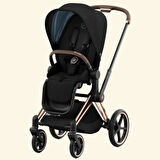 Cybex Priam 4/ Rose Gold-Black (her türlü zeminle başeden tekerlek teknolojisi)