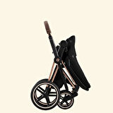 Cybex Priam 4/ Rose Gold-Black (her türlü zeminle başeden tekerlek teknolojisi)