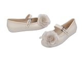 Mini Melissa Soft Ballerina Studs Petals Kız Çocuk Babet Bej 37822