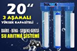 20 Inç Bina-Daire-Şebeke Girişi Filtre Seti 1-5 Micron Filtre-Gac