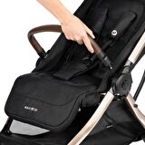 Maxi-Cosi Eva 3 Otomatik Katlanan Kompakt Bebek Arabası Essesntial Black Champagne