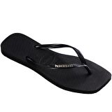 HAVAIANAS Slim Square Logo Metallic Black/Silver 4148257-2976