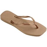 HAVAIANAS Slim Square Logo Metallic Rose Gold/Rose Gold 4148257-5282