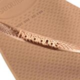 HAVAIANAS Slim Square Logo Metallic Rose Gold/Rose Gold 4148257-5282