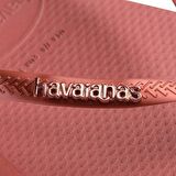 HAVAIANAS Slim Square Logo Metallic Mahogany 4148257-5416