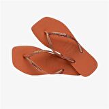 Havaianas Square Glitter Cerrado Orange  Kadın Turuncu Terlik