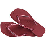 Slim Square Logo Metallic Amaranto