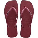 Slim Square Logo Metallic Amaranto