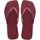 Slim Square Logo Metallic Amaranto