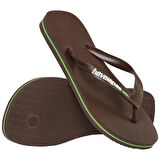 HAVAIANAS Brasil Logo Dark Brown Parmak Arası Terlik 4110850-2673