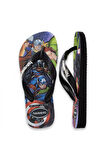 Havaianas 4148300 Kids Top Marvel Ii Parmak Arası Siyah Erkek Çocuk Terlik