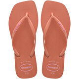 HAVAIANAS Square Logo Pop Up Pink Clay Parmak Arası Terlik 4148959-9259