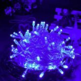 CHRİSTMAS TREE BLUE LED LİGHT 10 METRE MAVİ LED IŞIK MAVİ YILBAŞI AĞACI IŞIĞI MAVİ İP LED IŞIK 220V FİŞLİ 100 CANLI LED