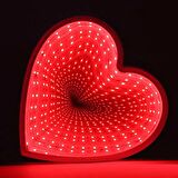 IŞIKLI KALP 3D HEART TUNNEL LAMP RED LİGHT 3D IŞIKLI USB+ KALPLİ PİLLİ LED IŞIK SEVGİLİLER GÜNÜNE ÖZEL