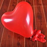 VIP KALİTE 14 ADET KALPLİ BALON KIRMIZI KALPLİ BALON KIRMIZI BALON SEVGİLİLER GÜNÜNE ÖZEL DEKOR BALON