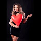 VIP KALİTE 14 ADET KALPLİ BALON KIRMIZI KALPLİ BALON KIRMIZI BALON SEVGİLİLER GÜNÜNE ÖZEL DEKOR BALON