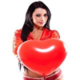 VIP KALİTE 100 ADET KALPLİ BALON KIRMIZI KALPLİ BALON KIRMIZI BALON SEVGİLİLER GÜNÜNE KIRMIZI BALON