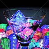 LED LİGHT ICE CUBE 12 ADET LED IŞIKLI BUZ KÜPÜ RENKLİ KOKTEYL IŞIĞI RENKLİ LED IŞIKLI BUZ KÜPÜ PARTİ LED