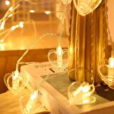 MANDAL LED IŞIK HEART PHOTO CLİP STRİNG LED LİGHT PİLLİ KALPLİ GÜN IŞIĞI LED IŞIK KIR DÜĞÜNÜ IŞIKLARI