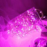 10 METRE BATTERY PİNK LED LİGHT 10 METRE PİLLİ PEMBE LED IŞIK PEMBE PİLLİ IŞIK PEMBE DEKORASYON IŞIĞI