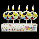 MİCKEY MOUSE BIRTHDAY CANDLE VIP KALİTE MİCKEY MOUSE PASTA MUMU 5 ADET MİCKEY MOUSE DOĞUM GÜNÜ MUMU