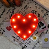 LED LİGHT HEART 2Lİ SET LED IŞIKLI KALP GÜN IŞIĞI PİLLİ LED IŞIK ROMANTİK DEKOR KALP 2Lİ KALPLİ IŞIK