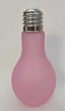 LIGHTBULB PİNK GLASS DECORATION LED LİGHT VIP KALİTE DEKOR PEMBE AMPUL LED LAMBA RENKLİ LED IŞIKLI