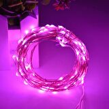 BATTERY PİNK LED LİGHT 10 METRE PİLLİ PEMBE LED IŞIK PEMBE PİLLİ IŞIK KIR DÜĞÜNÜ GELİN YOLU IŞIĞI