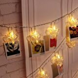DEKOR DÜĞÜN IŞIKLARI KELEBEK MANDAL LED IŞIK GÜN IŞIĞI LED IŞIK BUTTERFLY CLİPS LED PİLLİ LED IŞIK