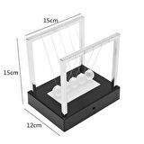 RENKLİ LED IŞIKLI BALANS TOPLARI CAM STRES TOPLARI IŞIKLI VIP İLLUMİNOUS NEWTONS CRADLE LED LİGHT BALL