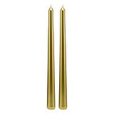 10 PCS CHRISTMAS CANDLE METALLIC BRIGHT GOLD CANDLESTICK 10 ADET ALTIN ŞAMDAN MUMU YILBAŞI MUMLARI