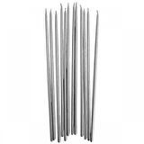 VIP 35 CM 8 PCS CHURCH METALLIC SİLVER CANDLES GÜMÜŞ ARINMA MUMU 8 ADET İNCE MUM GÜMÜŞ KİLİSE MUMU